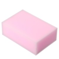 Губка для удаления пятен, меламиновая 90х60х30мм розовая