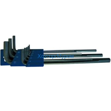 Набор ключей имбусовых (шестигранников) 9 шт.: 1,5 мм - 10 мм, Hardax
