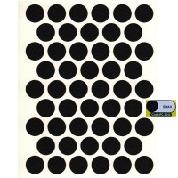 Заглушка самоклеющаяся D=14мм (2510) черный/siyah (50)