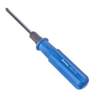 Отвертка 2в1 6х75, пластмассовая синяя ручка, Ермак 651-979/967