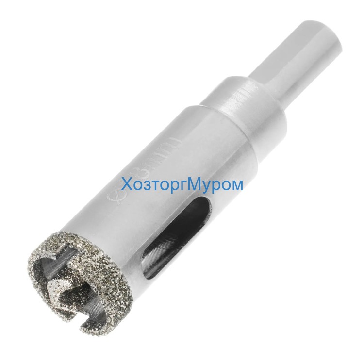 Сверло 18х67 мм, (кольцевая коронка) с алмазным напылением, по стеклу и керамике, Matrix 726183