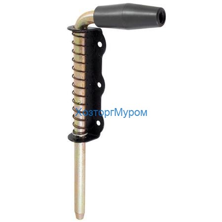 Засов с пружиной 400 мм с пружиной (б/п) (Домарт)