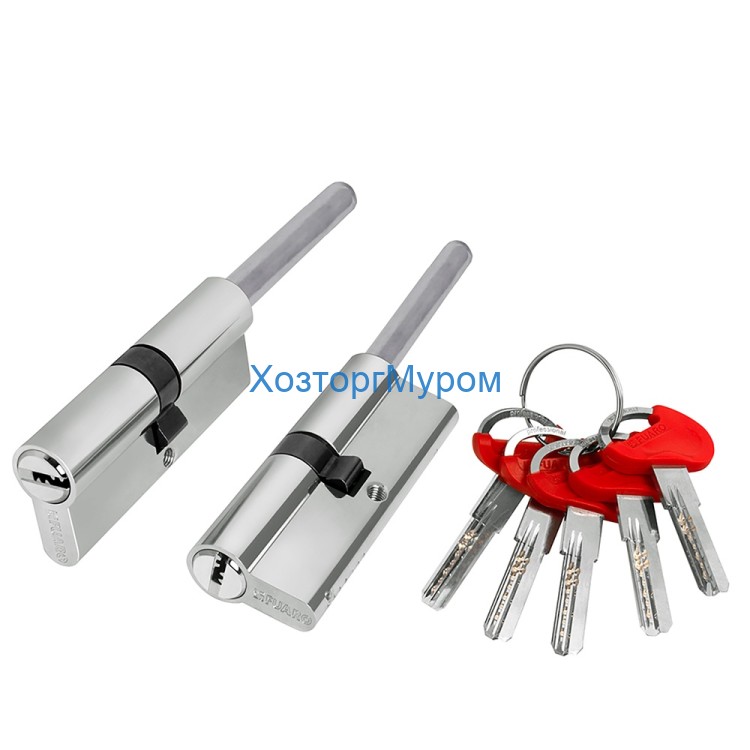 Цилиндровый механизм Fuaro D-PRO5007 Tang 105 w/k (70+10+25) CP хром 5Key без верт.