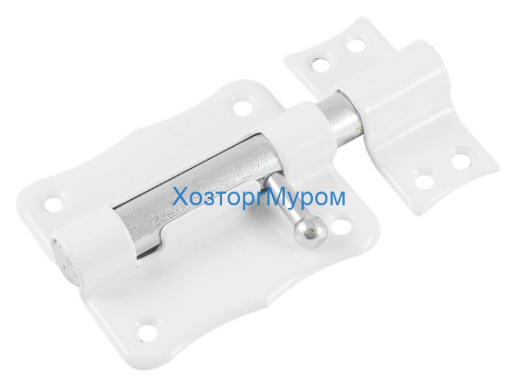Шпингалет 50мм (задвижка) ЛИКЧЕЛ ЗД 2-265 ШП-50 БЦ (белый)