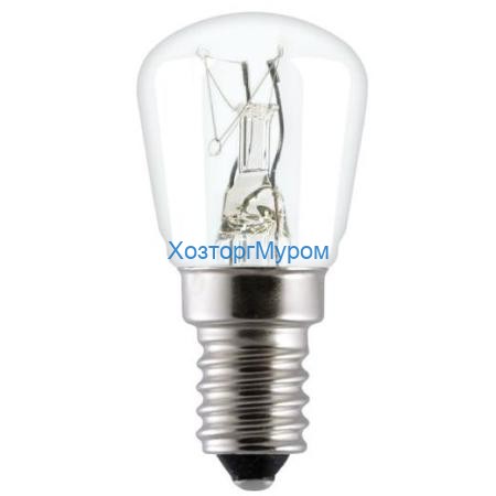 Лампа накаливания 15W Е12 /холодильника, шв.машин/