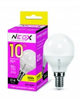 Лампа эн.сбер. NEOX LED 10W/3000/E14/230V - теплый свет шар