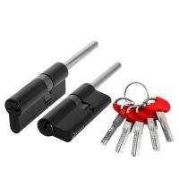 Цилиндровый механизм Fuaro D-PRO5007 Tang 75 w/k (40+10+25) BL-24 черный 5Key без верт.