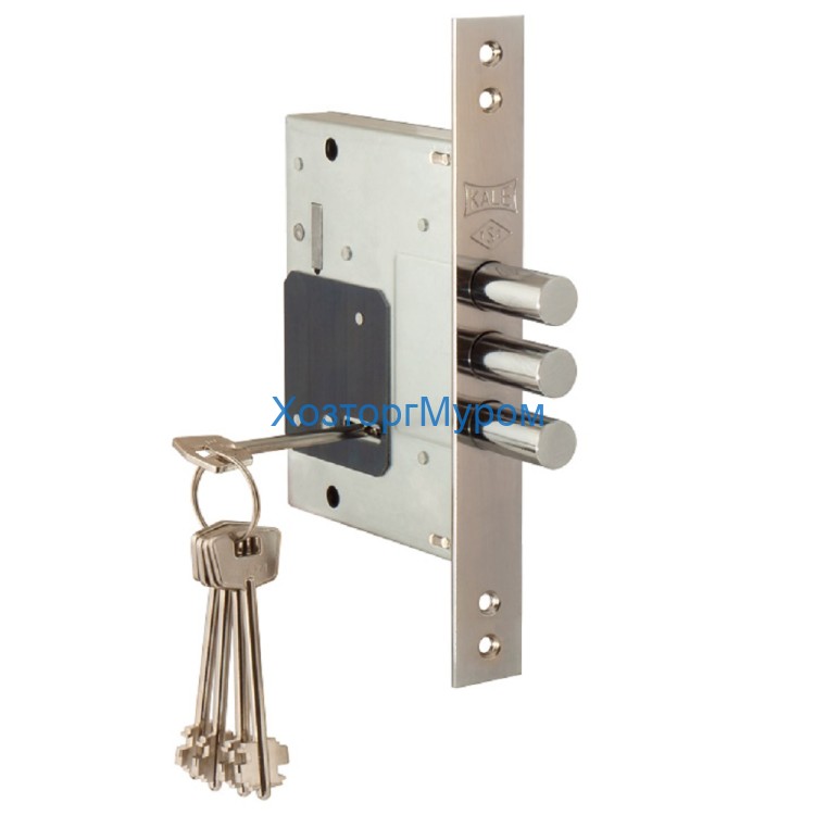 Замок врезной Kale 257L сувальдный 60мм, 5кл.
