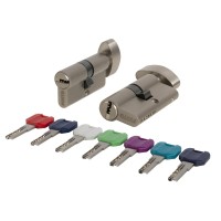 Цилиндровый механизм Punto MaxPro7002Knob65mm(30+10+25) SN никель 7key с вертушкой