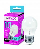 Лампа эн.сбер. NEOX LED 10W/4000/E27/220V - дневной свет шар