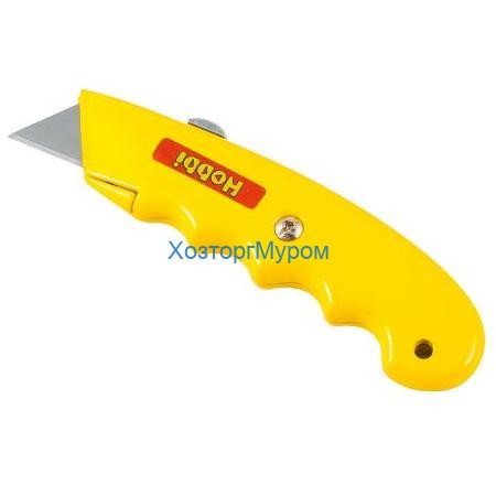 Нож технический металлический для ремонтных работ "Эргономик" 18 мм, Hobbi