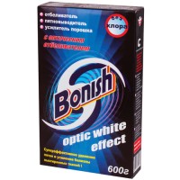 Пятновыводитель 600г "Optic white effect", без хлора,  BONISH 10471