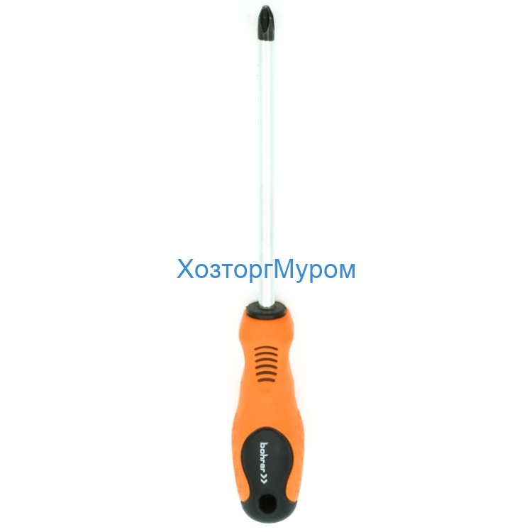 Отвёртка PH 3х150 мм (сталь CrV) двухкомпонентная ручка, Мастер Bohrer 42203150