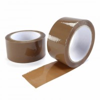 Скотч 48 мм х 60 м, 43мкр, коричневый, упаковочный, 1-2