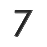 Цифра дверная Fuaro "7" самоклеящаяся ABS (50х37) BL черный