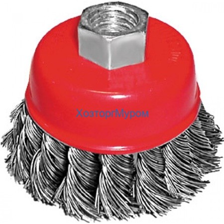 Корщетка-чашка 75 мм, FIT витая, гайка М14 39467