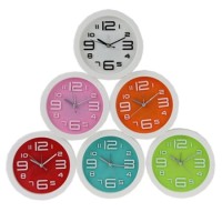 Часы настенные "Многоцветие" 15 см, пластик