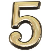 Цифра (номер) №5, (100*62), пластик