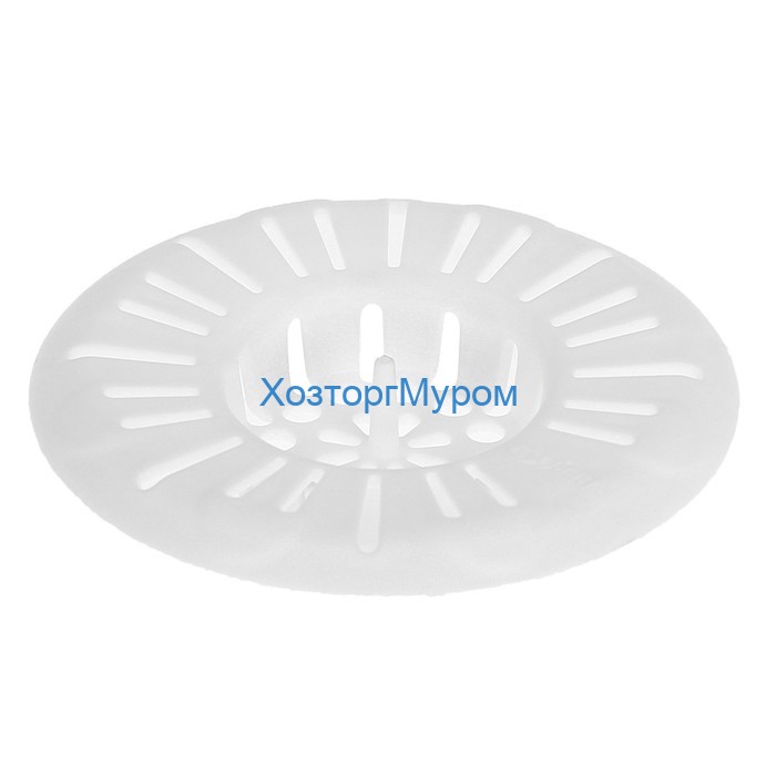 Фильтр-сетка для раковины 8,0см., пластиковая, снежно-белый, Berossi