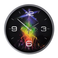 Часы настенные "Мультицвет 1" 24,5 см, пластик