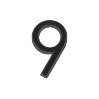 Цифра дверная Fuaro "9" самоклеящаяся ABS (50х37) BL черный