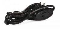 Выключатель для бра со шнуром 1,7м черный,Smartbuy SBE-06-P05-b