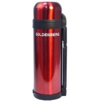 Термос Goldenberg объем 1,0л нерж., универсал GB-930 красный