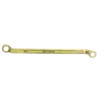 Ключ 10х11 мм, гнуто-накидной, желтый цинк, Сибртех 14616