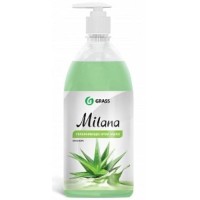 Жидкое крем-мыло Milana алоэ вера с дозатором 1,0 л., Grass 126601