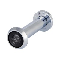 Глазок дверной Fuaro DV-ECO 4/130-70/ECO-Z (VIEWER 4 DVZ eco) CP хром /оптика пластик/