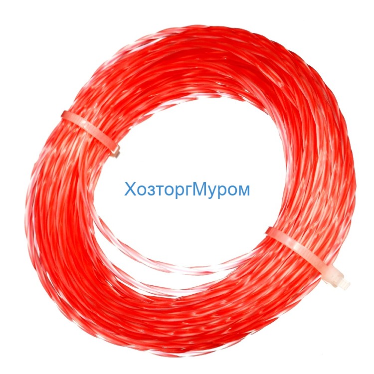 Леска для триммера, 2,4мм х 10м витой квадрат с сердечником, Yard 52-8-952