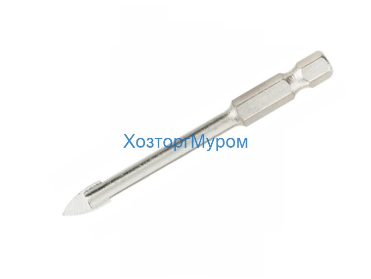 Сверло 5.0х70мм по стеклу и плитке, шестигранный хвостовик, Hardax 35-4-005