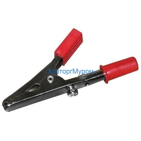 Зажим приборный 55мм, (крокодил) №17 красный Rexant 16-0006