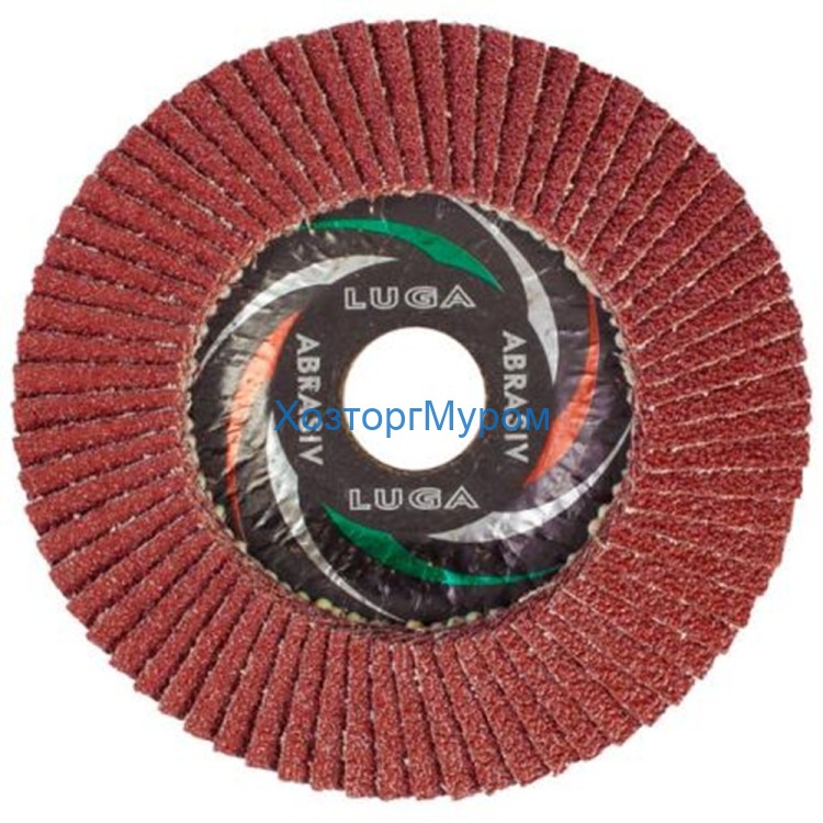 Диск наждачный лепестковый 150 мм, 22 мм, Луга, Р080