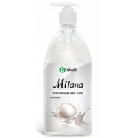 Жидкое крем-мыло Milana жемчужное с дозатором 1,0 л., Grass 126201