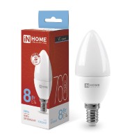 Лампа эн.сбер. In Home LED 8W/6500/E14/230VС37 - холодный свет свеча