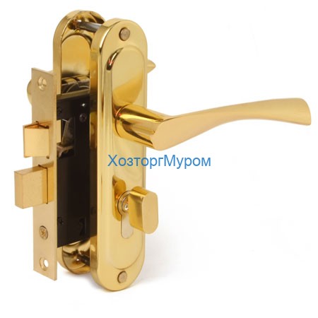 Замок врезной Avers 0823/60-C-G(золото)