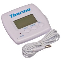 Термометр электронный 2 режима, с уличным датчиком, пластик, 7,5x7,6см, TA-268A