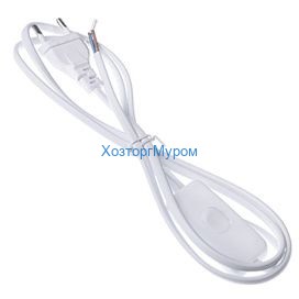 Выключатель для бра со шнуром 2,0м белый, Ecola LT5RSDELT