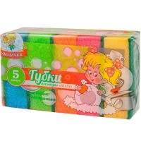 Губка для мытья посуды 5шт., Умничка MPU2058