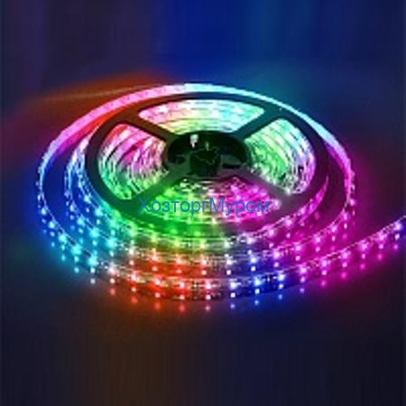 Лента светодиод. Smartbuy 14,4W/RGB/IP65/12V/цвет: красный, зеленый,синий