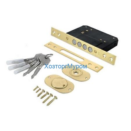 Замок врезной PALLADIUM 0189-4MF латунь (с 5кл.)
