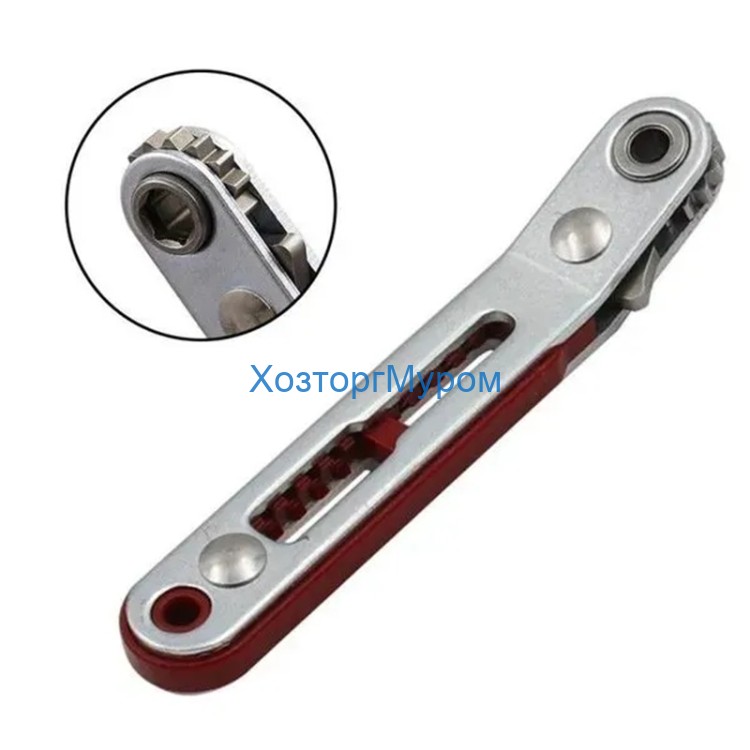 Ключ с храповым механизмом /трещотка/ под биты 1/4" угол 30гр./, ОН