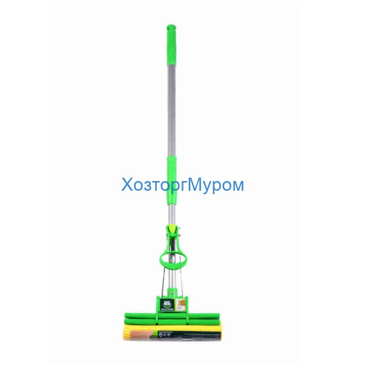 Швабра 120см, телескоп отжимная С ЦАНГОЙ (pva) 4 отжимных ролика, Master FRESH