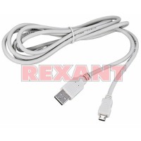 Шнур USB A "шт" - micro B "шт" 1.8м, Rexant 18-1164