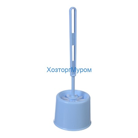 Ерш напольный (Комплект для туалета) эконом, голубой, Идея М5016