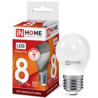 Лампа эн.сбер. In Home LED 8W/6500/E27/230V/P45 - холодный свет шар