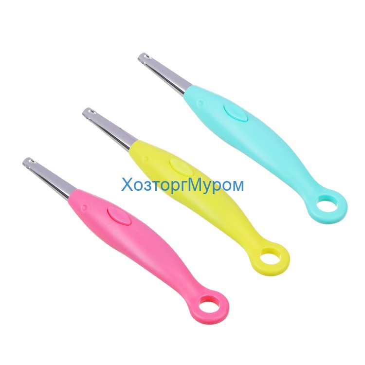 Зажигалка пьезо, АА батарейка (нет в комплекте), C4-8808, блистер, 26см, 3 цвета, VETTA 442-028