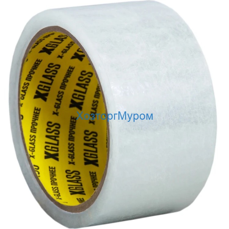 Скотч 48 мм х 150 м, 43 мкр., прозрачный, упаковочный, XGlass. InT 52105