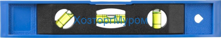 Уровень 230мм пластмассовый, магнитный, 3 ампул, мини, Сибин 3453